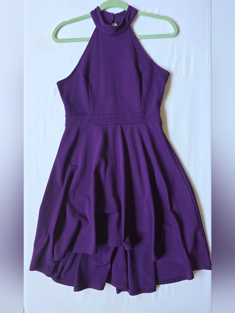 Purple High Low Cocktail Dress